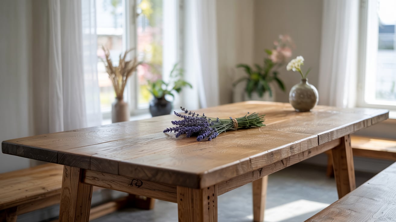 Rustikt plankebord i valnød